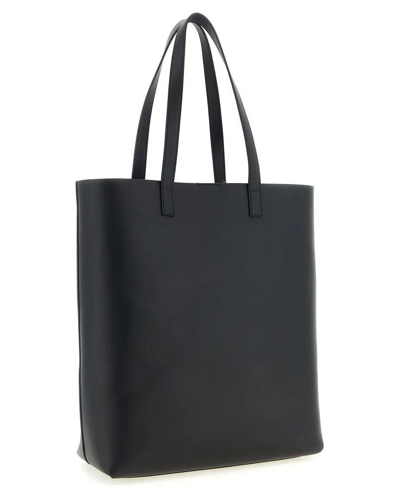 Saint Laurent Leather Tote Bag — Black Black