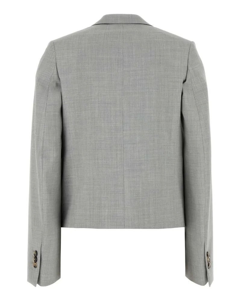 Loewe Women's Lightgrey Blazer Wool Blazers Gray