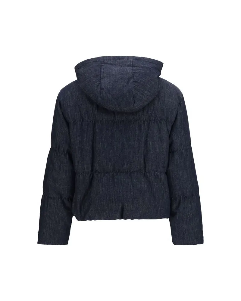 Brunello Cucinelli Women's Blue Cotton Shell Jacket Clothing Blue