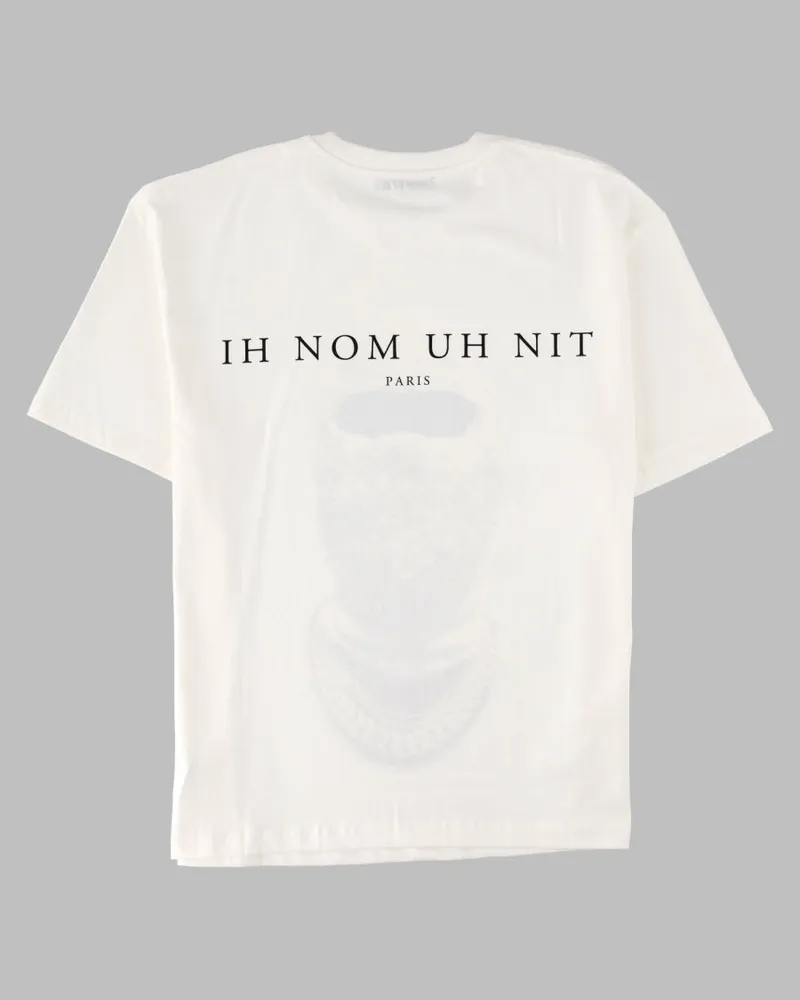 IH NOM UH NIT Mask Future Graphic Print T-Shirt — White White