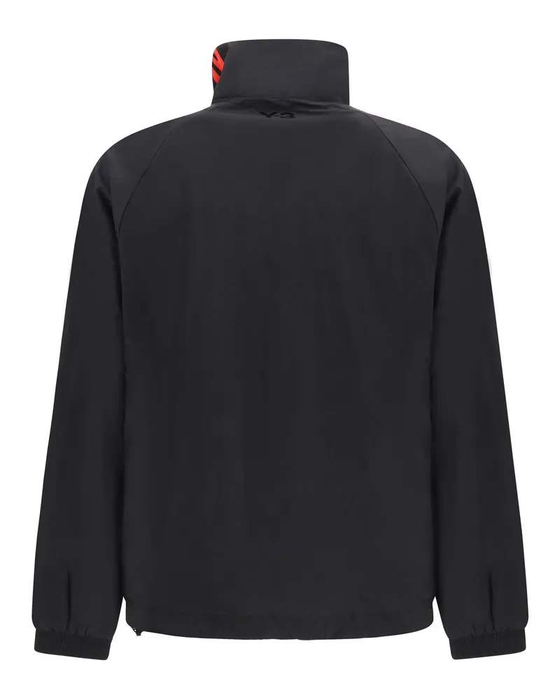 Y-3 Nylon 3-Stripes Gradient Sweatshirt — Black Black