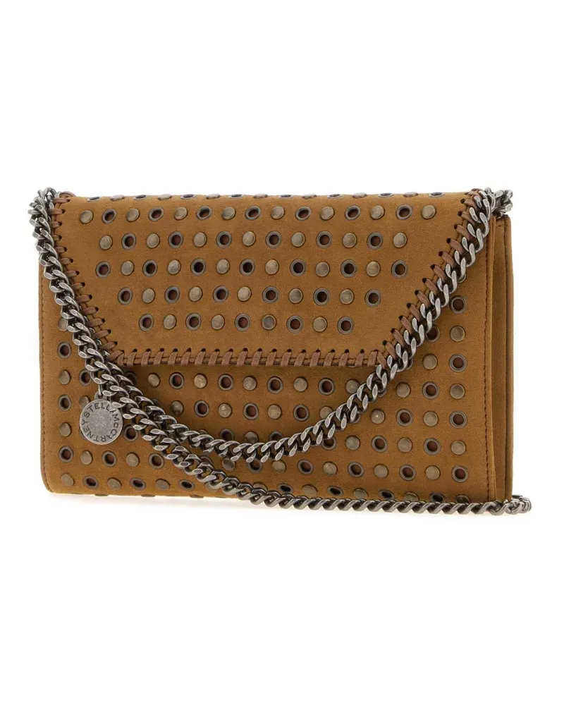 Stella McCartney Women's Camel Alter Suede Falabella Crossbody Bag Brandy Borse A Mano Brown