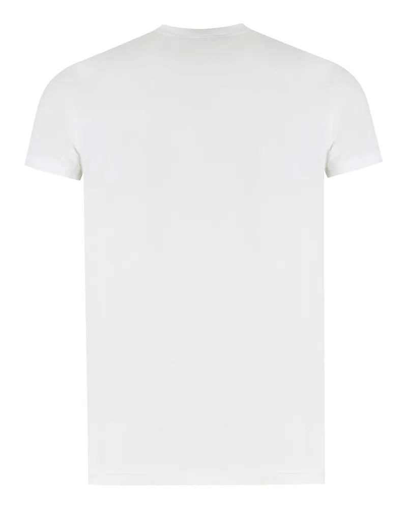 Dolce & Gabbana Crew-Neck Cotton T-Shirt — White White