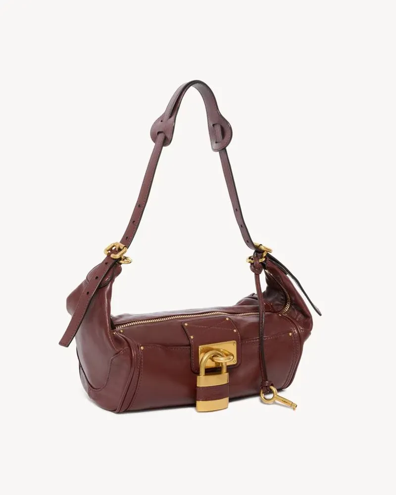 Chloé H26 Shoulder Bag — Burgundy Burgundy