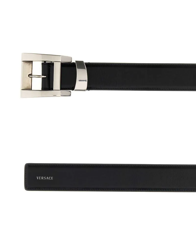 Versace Calf Belt — Black Black