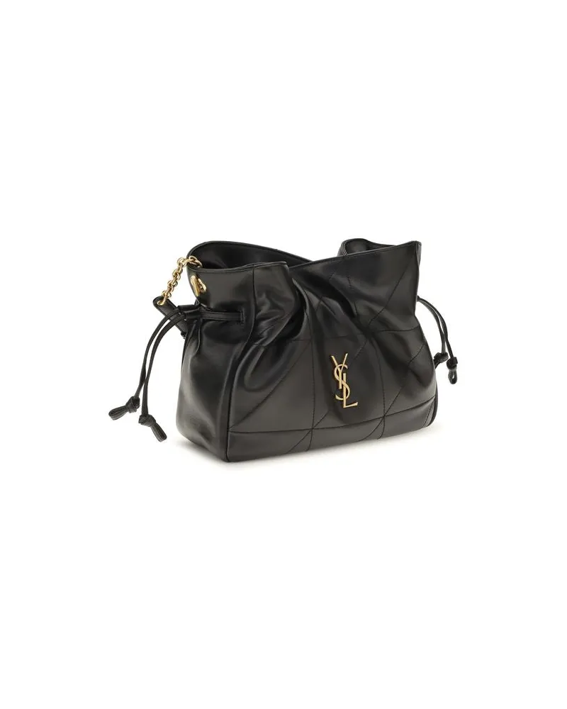 Saint Laurent Women's Black Lamb Ovis Aries Shoulder Bag Black