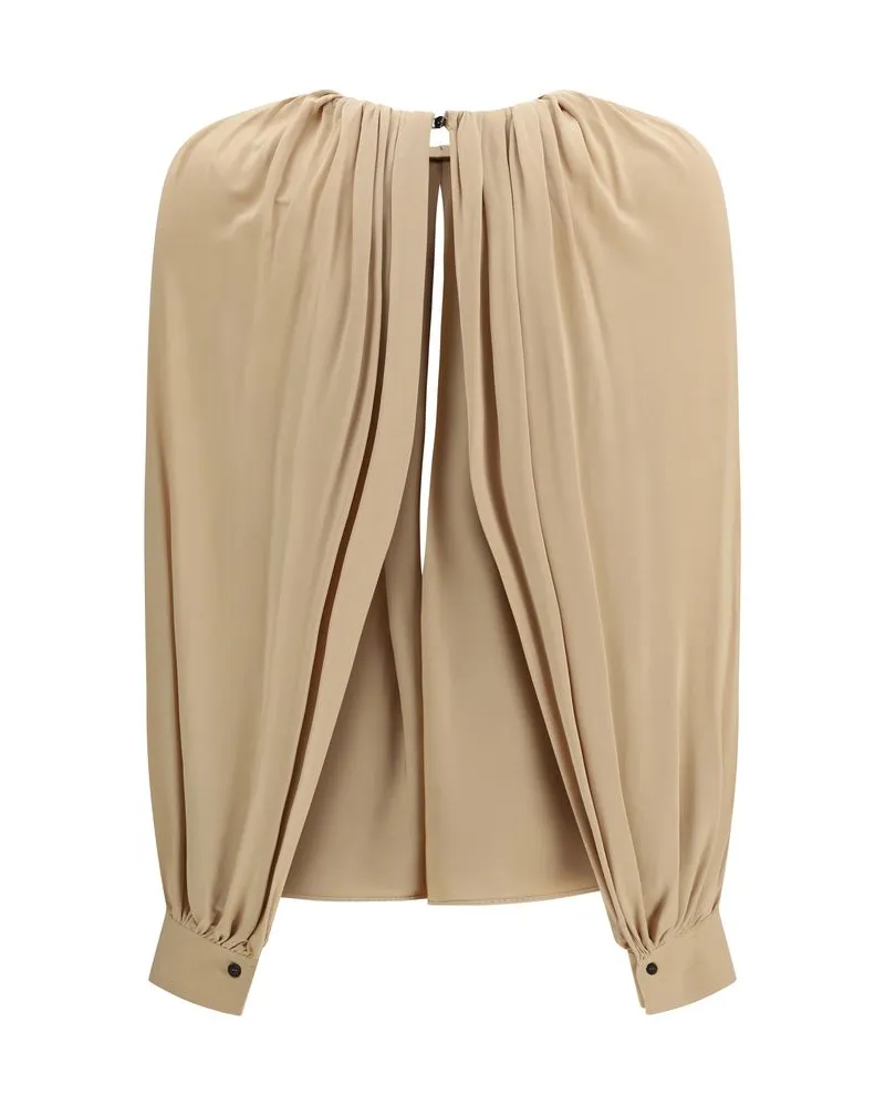 Ferragamo Women's Beige Viscose Blouse Beige