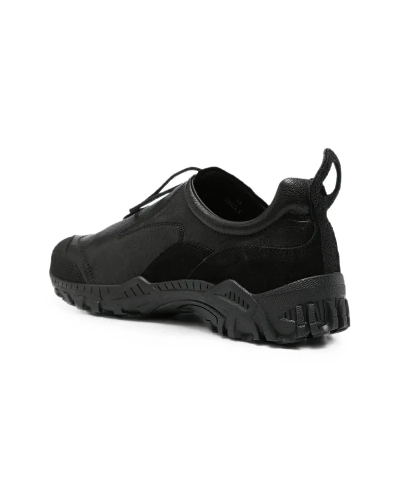 Our Legacy Panelled Calf Leather Sneaker — Black Black