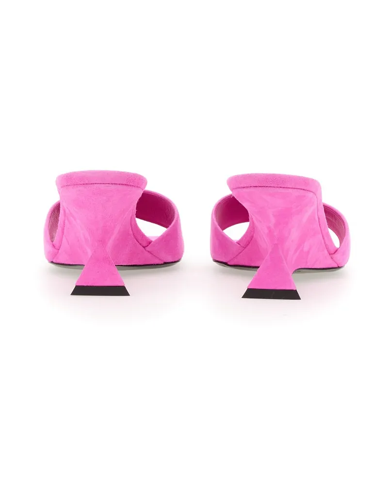 ATTICO Leather Heel Mule — Pink Pink