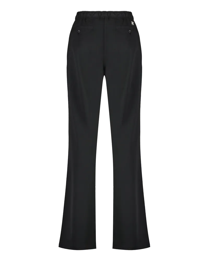 Palm Angels Wool Blend Trousers — Black Black