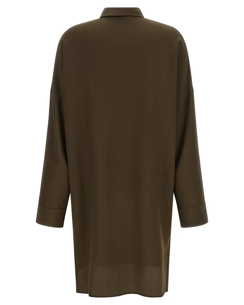 Tom Ford Silk Crêpe de Chine Tunic — Olive Olive