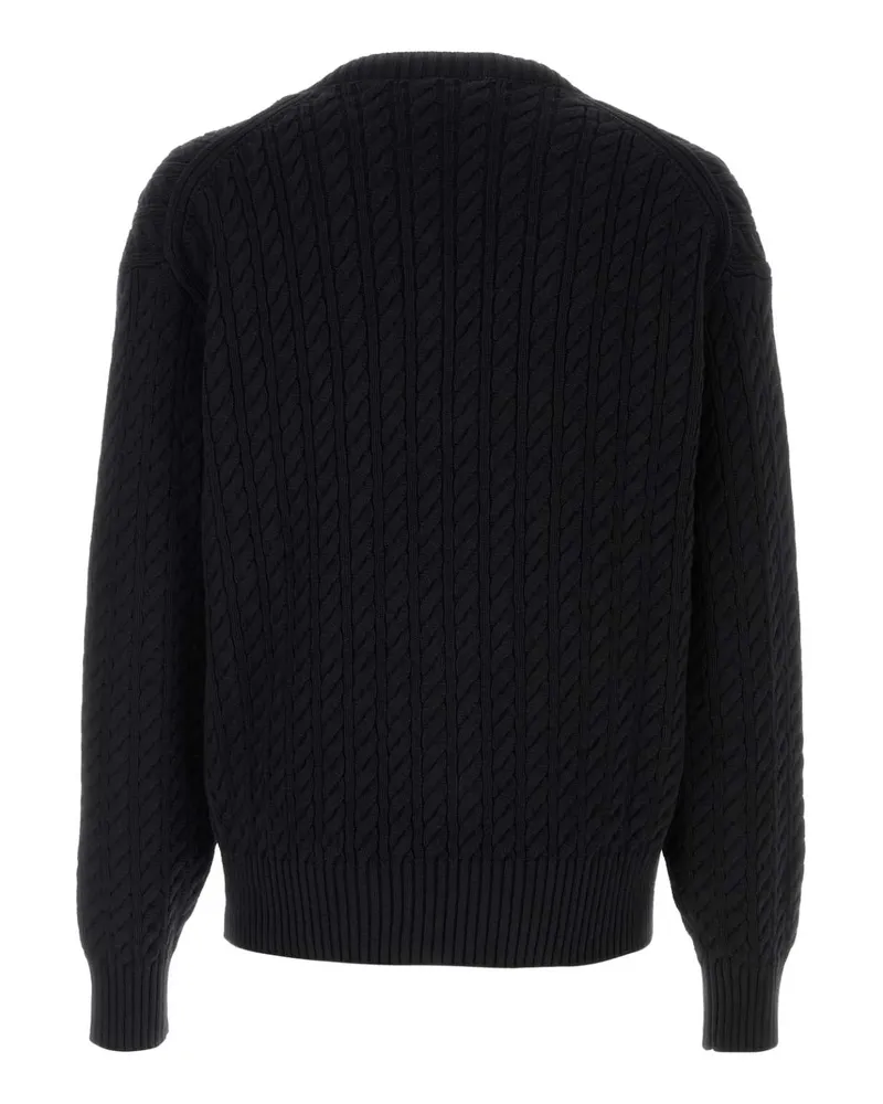 Kenzo Black Exterior: Cotton Wool Maglieria Sweater Black