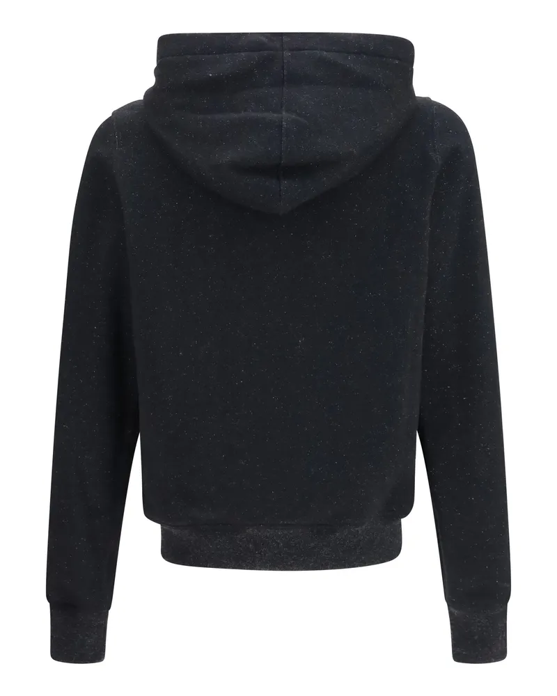 Rick Owens Men Jason Hooded Sweatshirt Black Sweatshirts Sweater Black