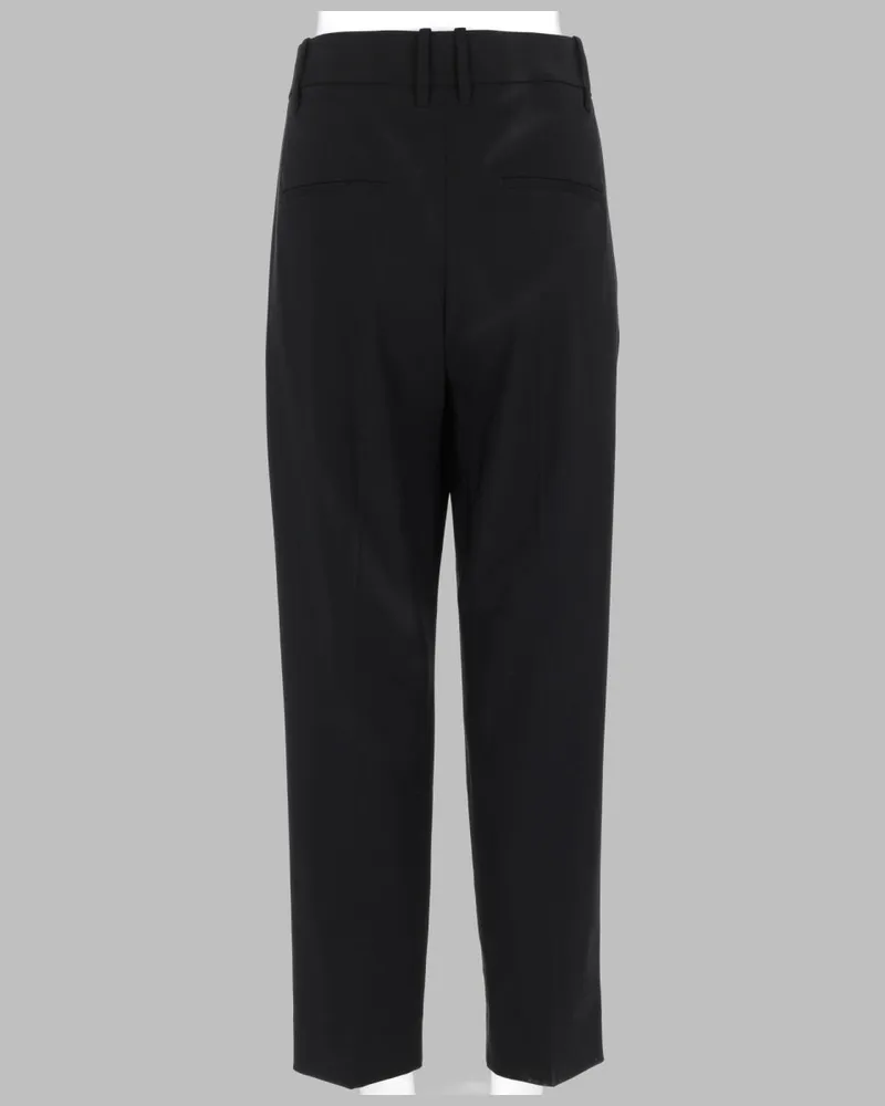 Vince Regular Fit Cotton-Nylon Blend Trousers — Black Black