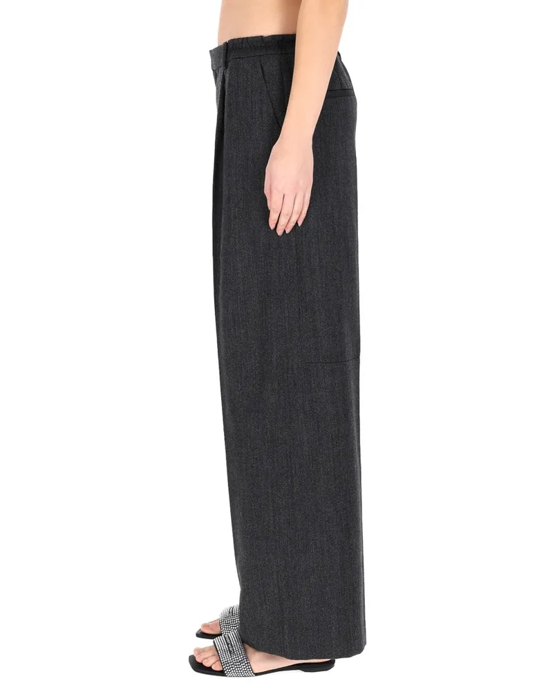 Alexander Wang Tailored Wool Trousers — Gray Gray