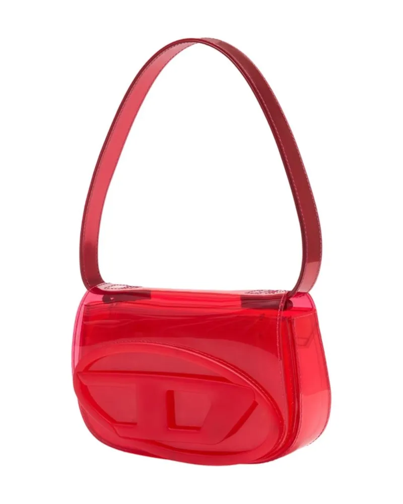 Diesel Women's 1dr Shoulder Bag -  Synthetic Red Shoulder-Hobo-Bags Red