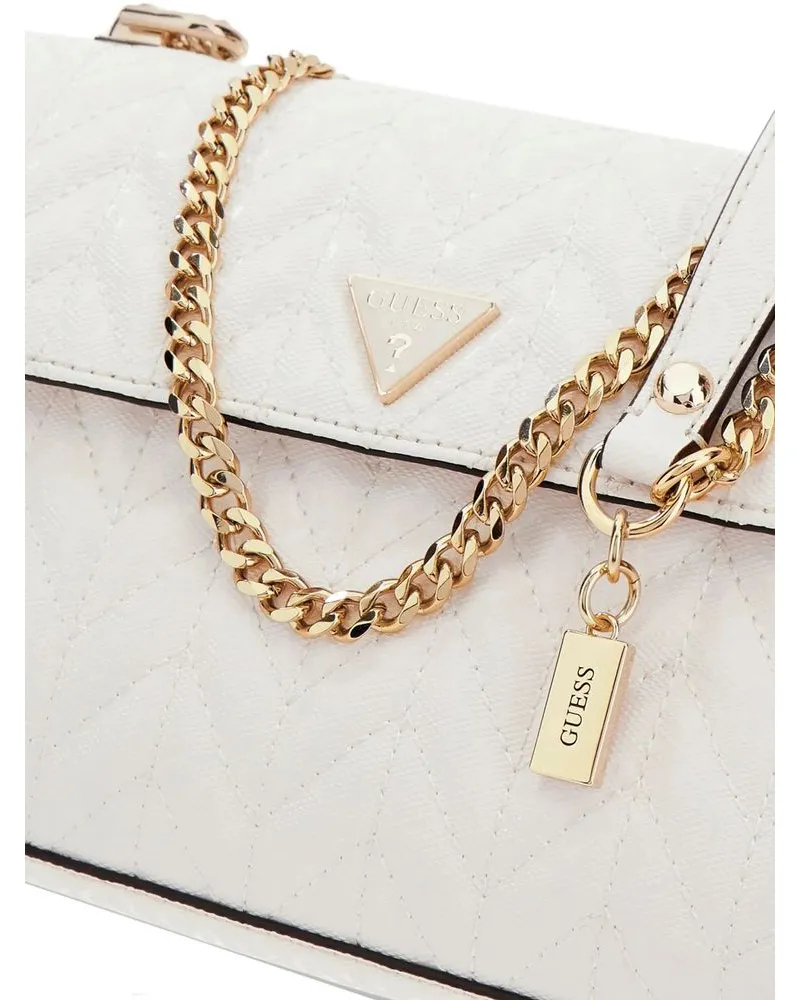 Guess Women's Crossbody Bag Off White Polyurethane - Crossbody-Bags White