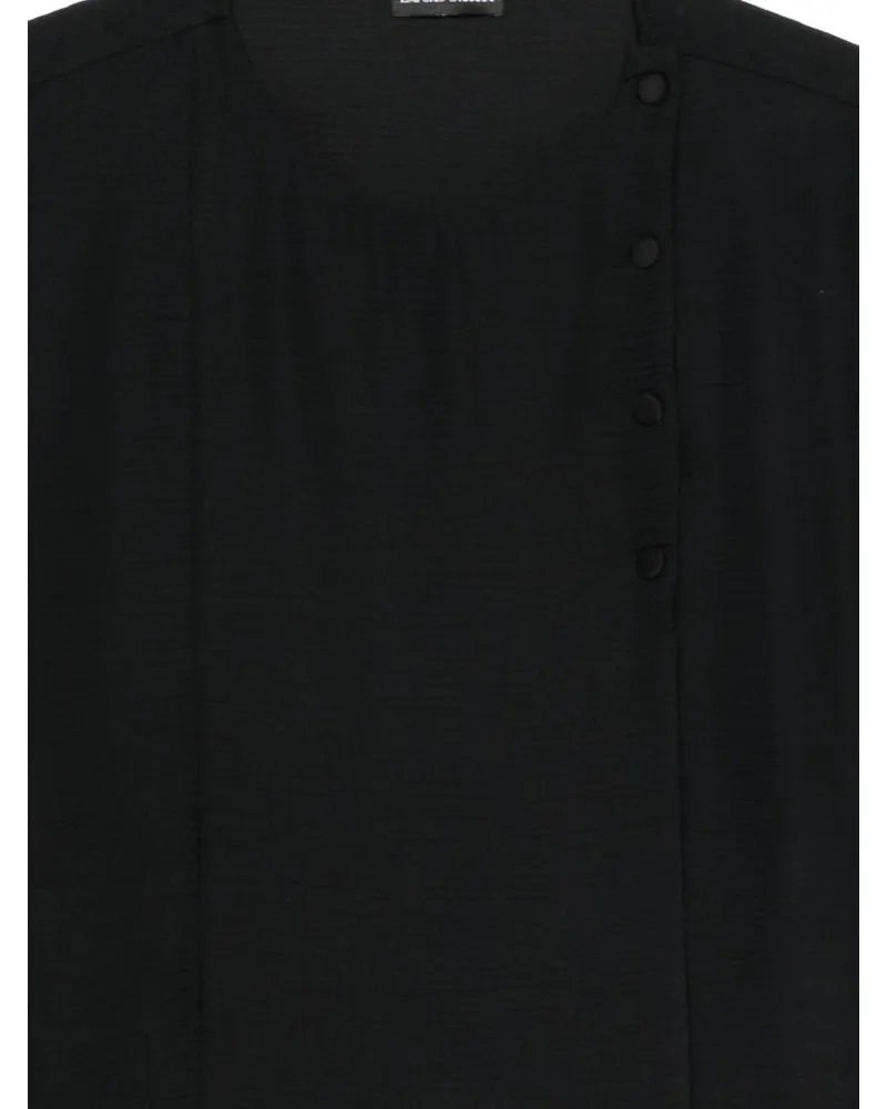 Emporio Armani Wool Blend Blouse — Black Black