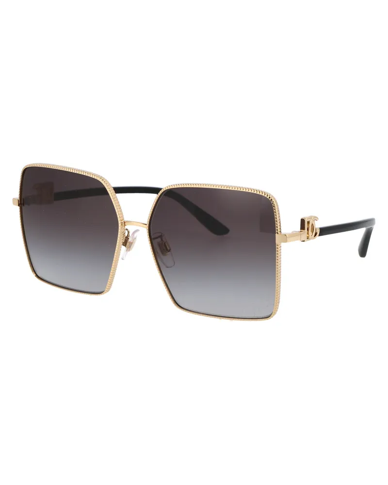 Dolce & Gabbana 0DG2279 Gold Metal Square Sunglasses — Gold Gold