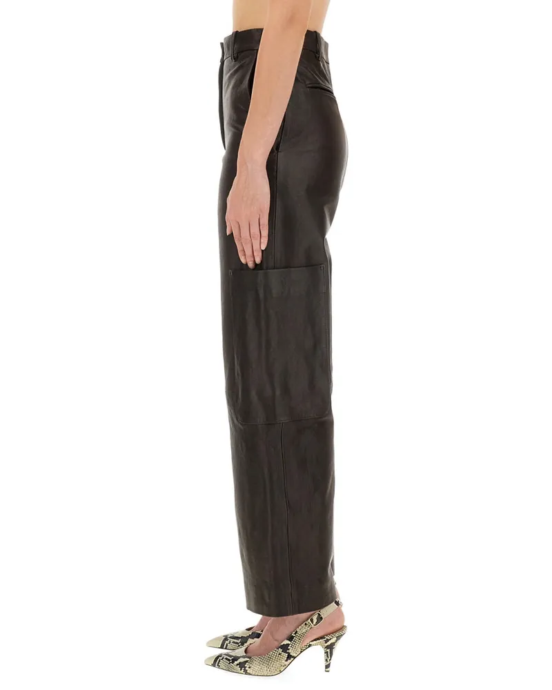 KHAITE Trousers — Brown Brown