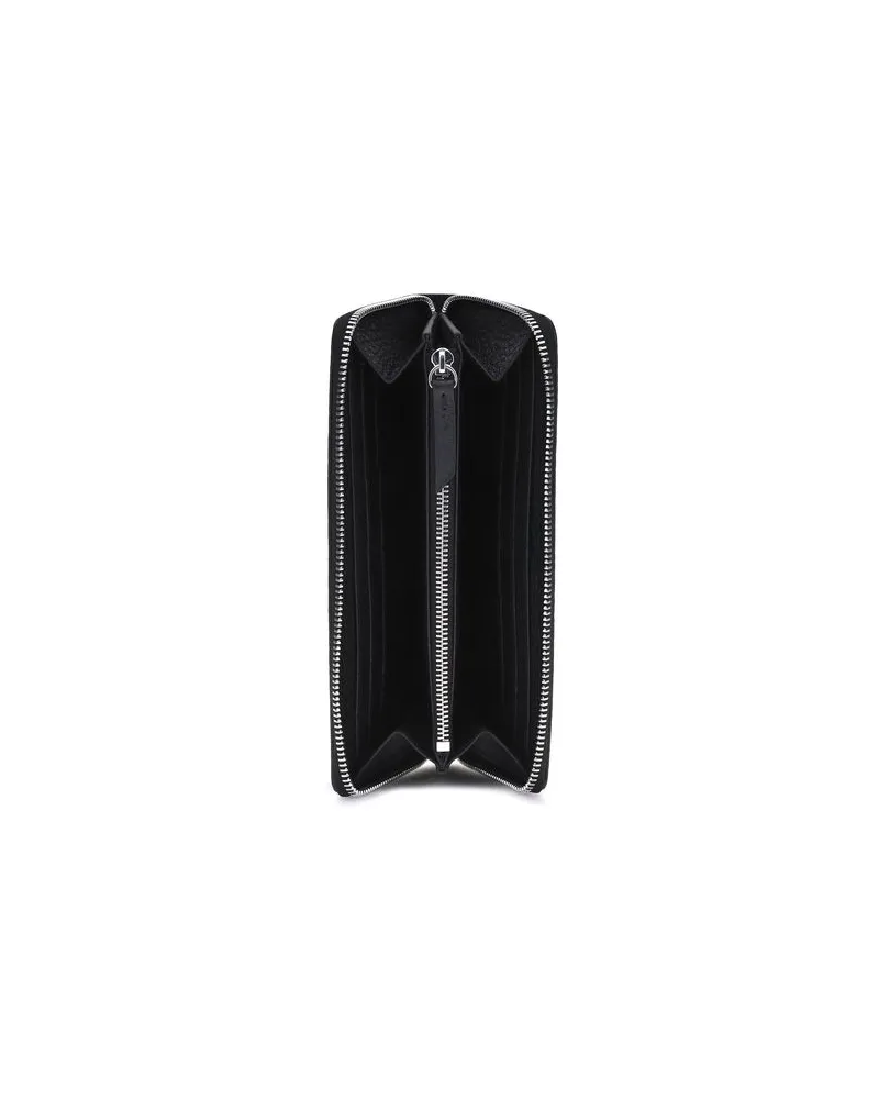 Maison Margiela Calf Leather with Four Stitches Wallet — Black Black