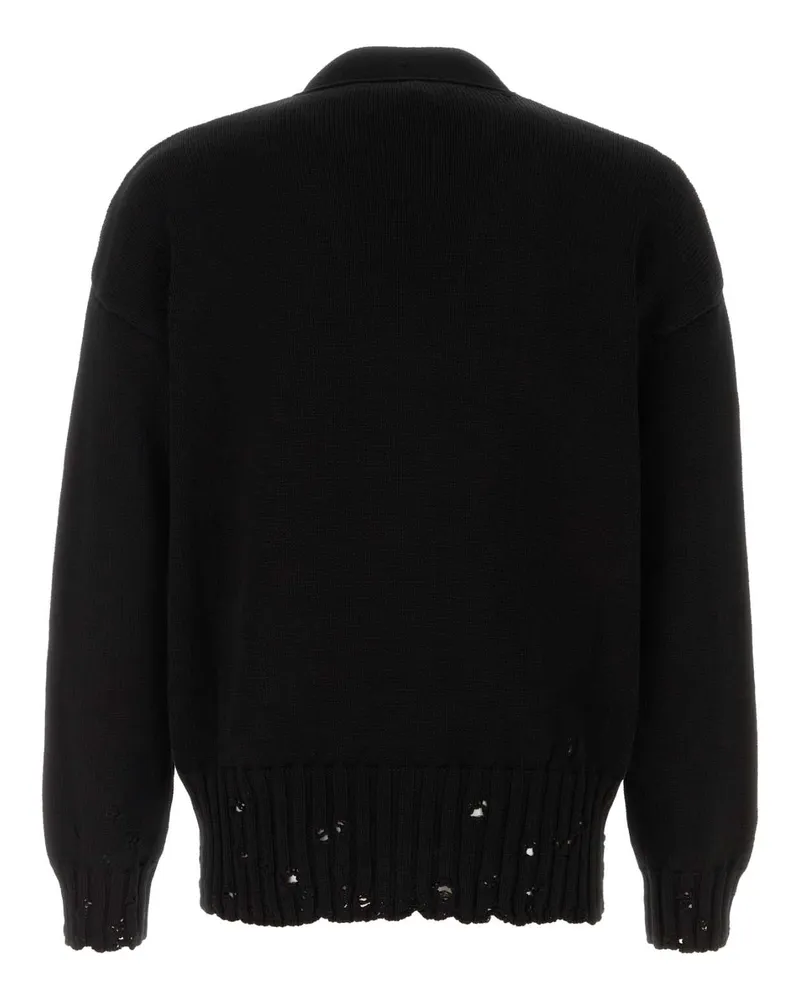 Marni Men's Black Cotton Cardigan Primary Fabric: Knit Maglieria Black