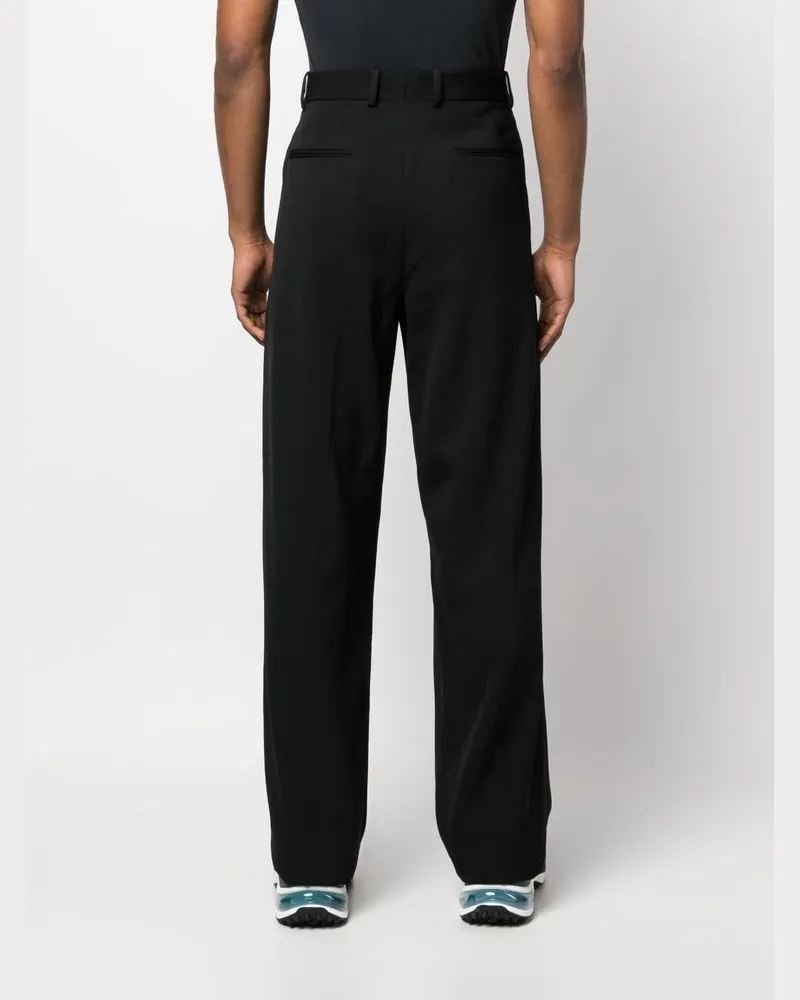 BOTTER Virgin Wool Pleated Trousers — Black Black