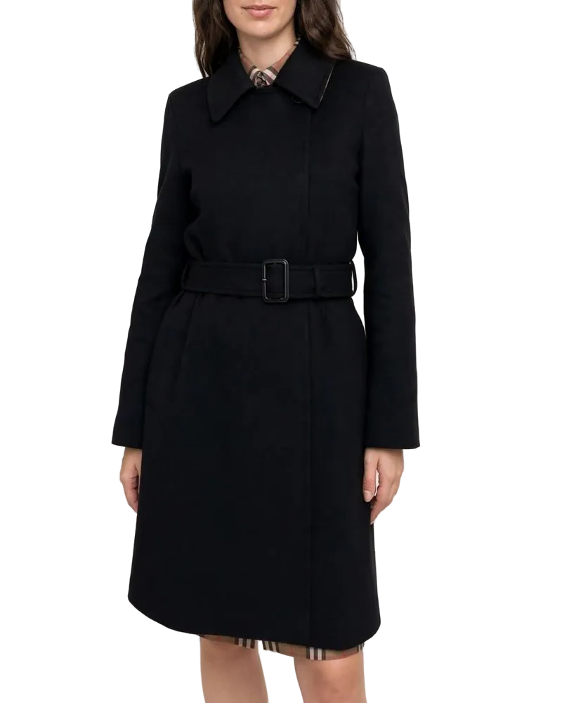 Burberry Recycled Cashmere Coat — Black Black