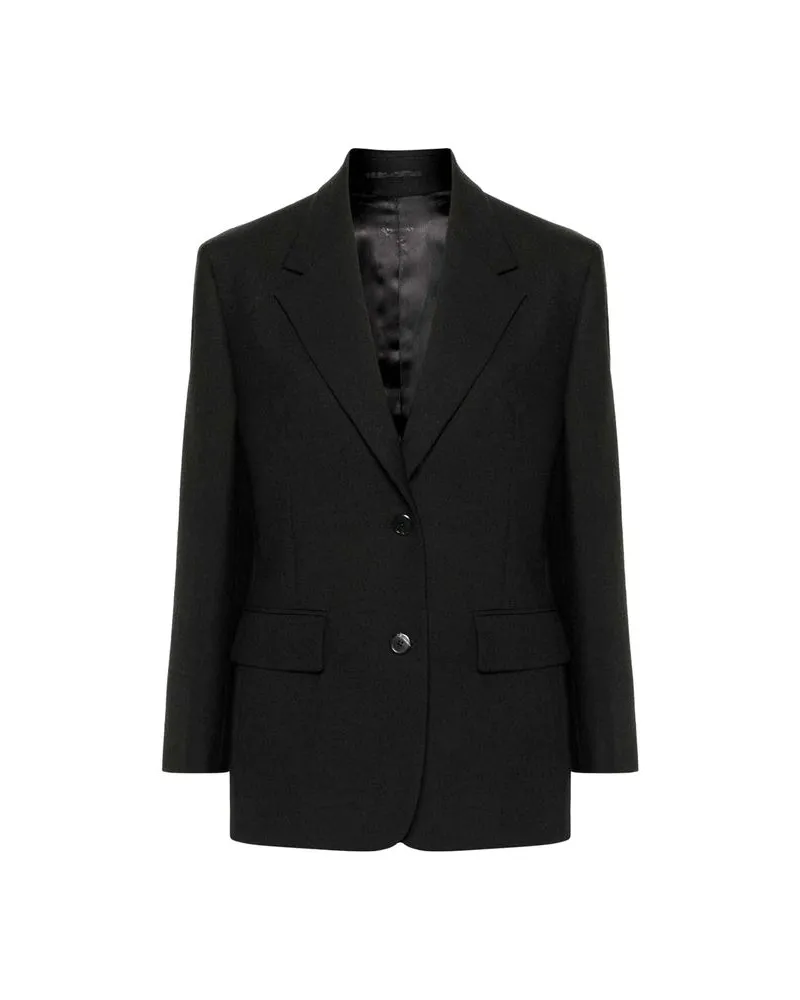 Prada Virgin Wool Blazer — Black Black