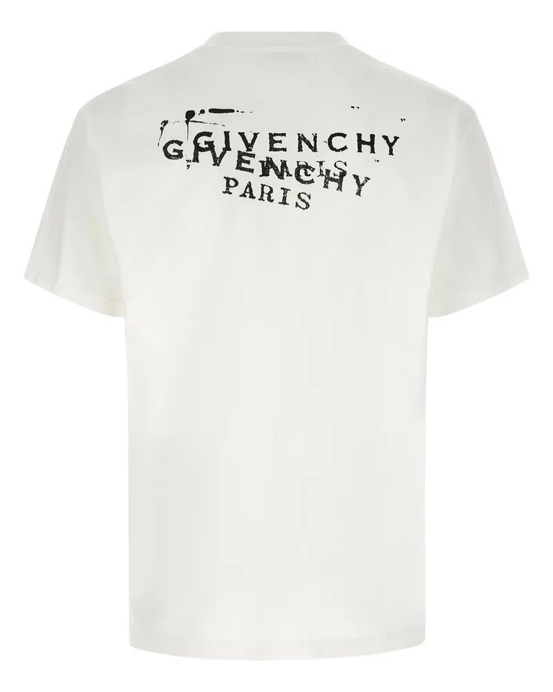 Givenchy Logo-Stamped Cotton T-Shirt — White White