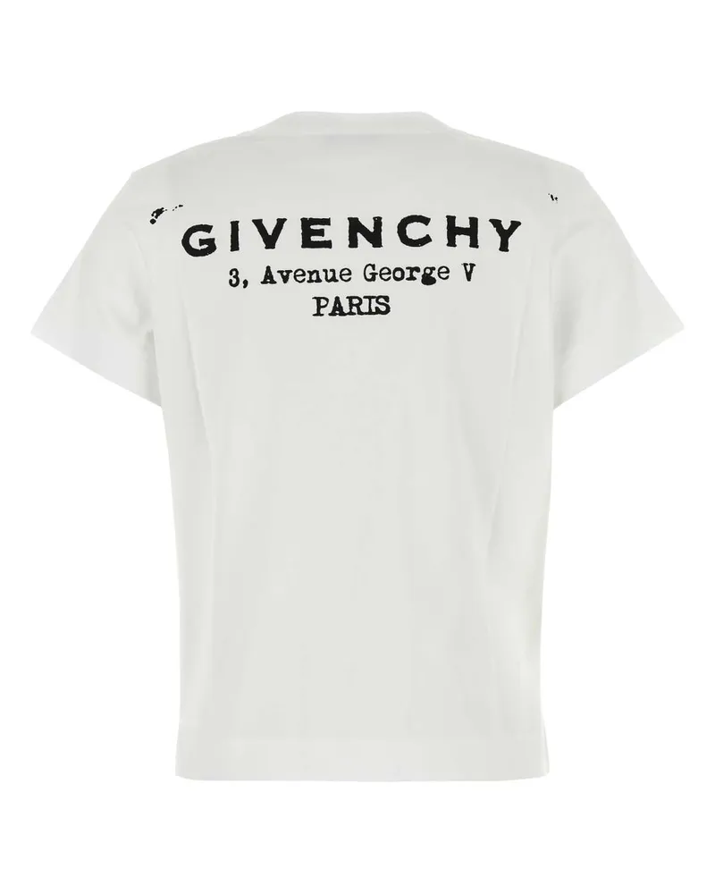 Givenchy Women's White Cotton T-Shirt Exterior White
