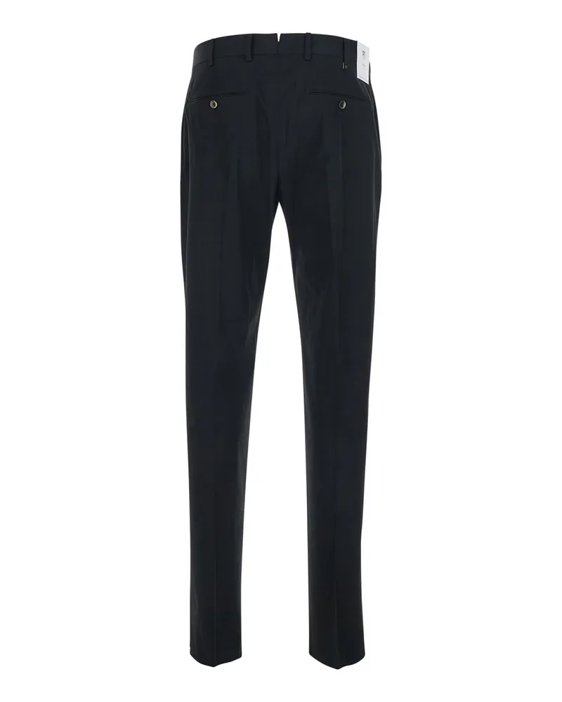 PT TORINO Men's Trousers Union 1 Pince Cotone Black Cotton Black