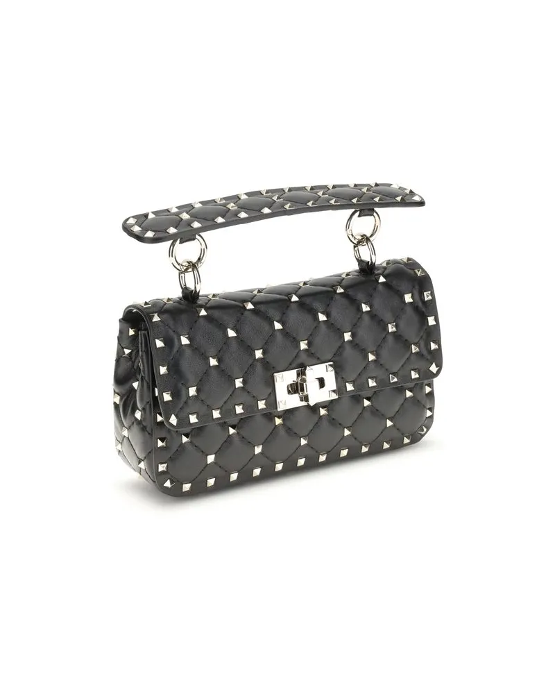 Valentino Garavani Women's Black Lamb Ovis Aries Shoulder Bag Black