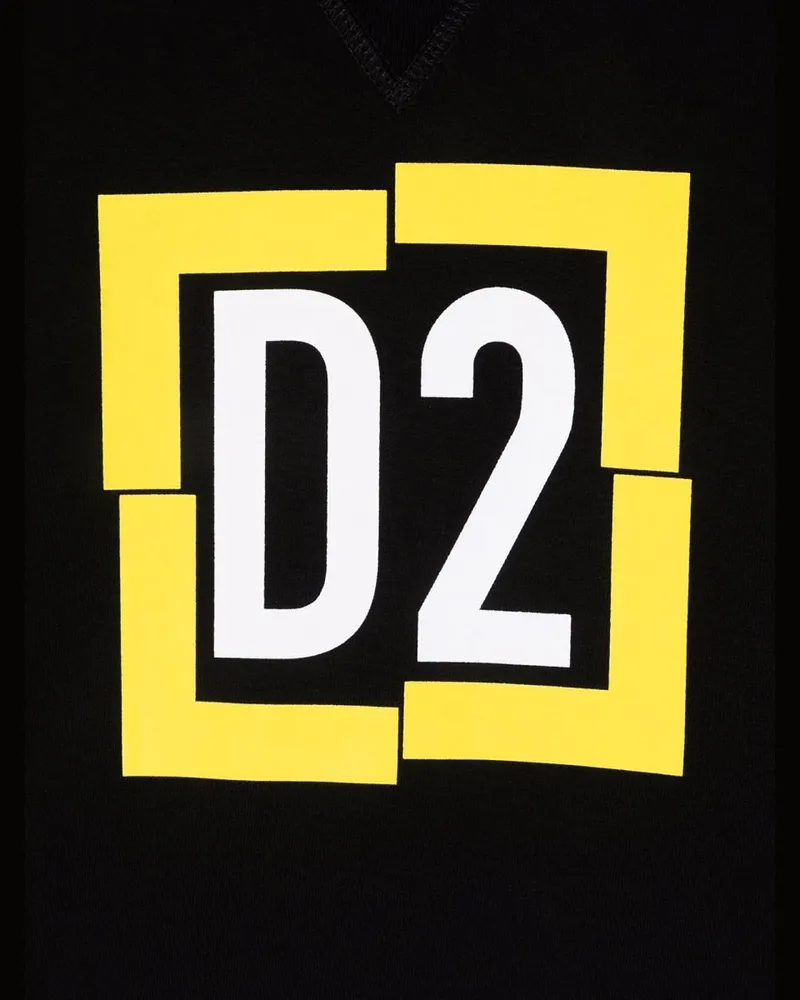 Dsquared2 Cotton Sweatshirt — Black Black
