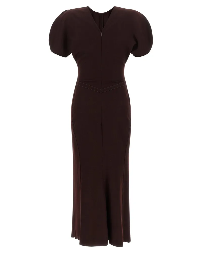 Victoria Beckham Bela Dress — Burgundy Burgundy