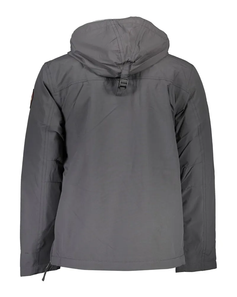 Napapijri Hooded Polyamide Jacket — Gray Gray