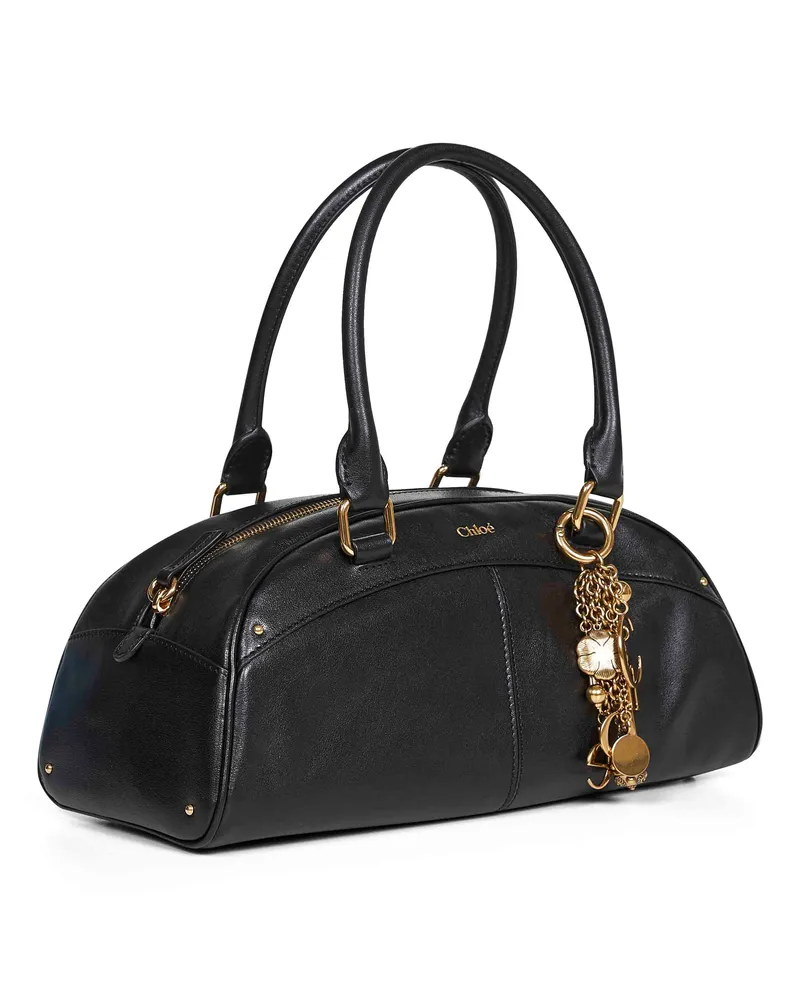 Chloé Women's Black Bowling Bag Calf Leather (bos Taurus) Handbags Hand Black