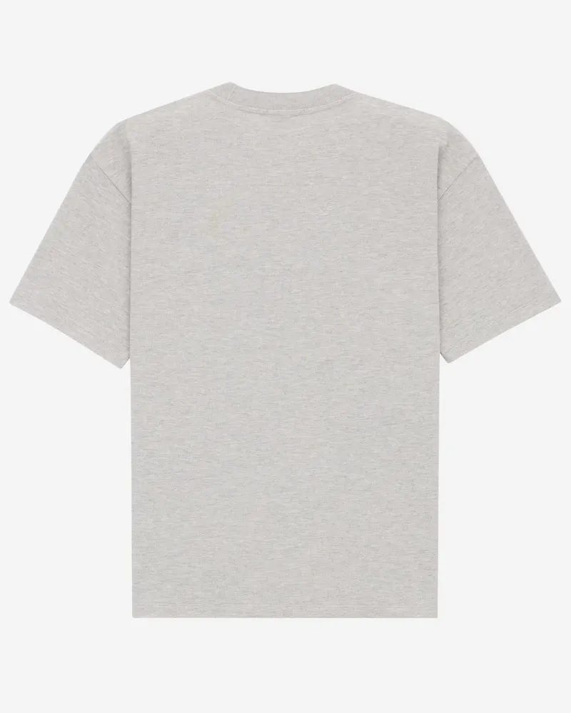 Saint Laurent Cotton Piqué Logo-Embroidered T-Shirt — Gray Gray