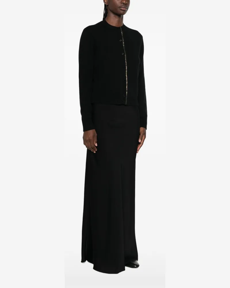 Fabiana Filippi Wool Knit Cardigan — Black Black
