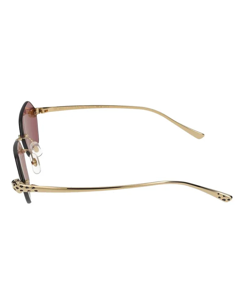 Cartier Women's Sunglasses  Ct0636s 003 Gold Violet 18-140 Metal Gold
