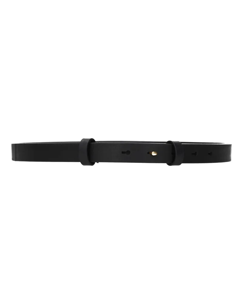 Burberry Women's Black Leather Regular Belt Black