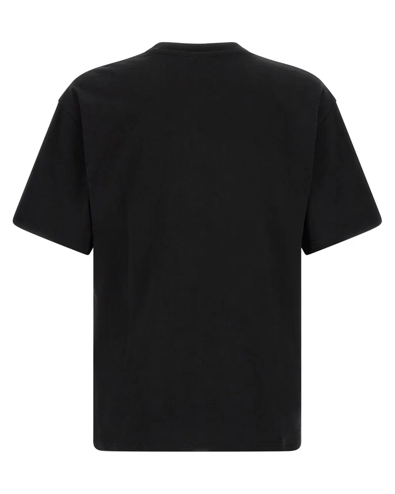 Diesel Logo-Patch Cotton T-Shirt — Black Black