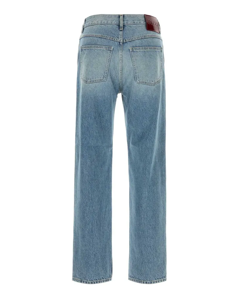 Gucci Men's Denim Jeans Blue Exterior: Cotton Blue
