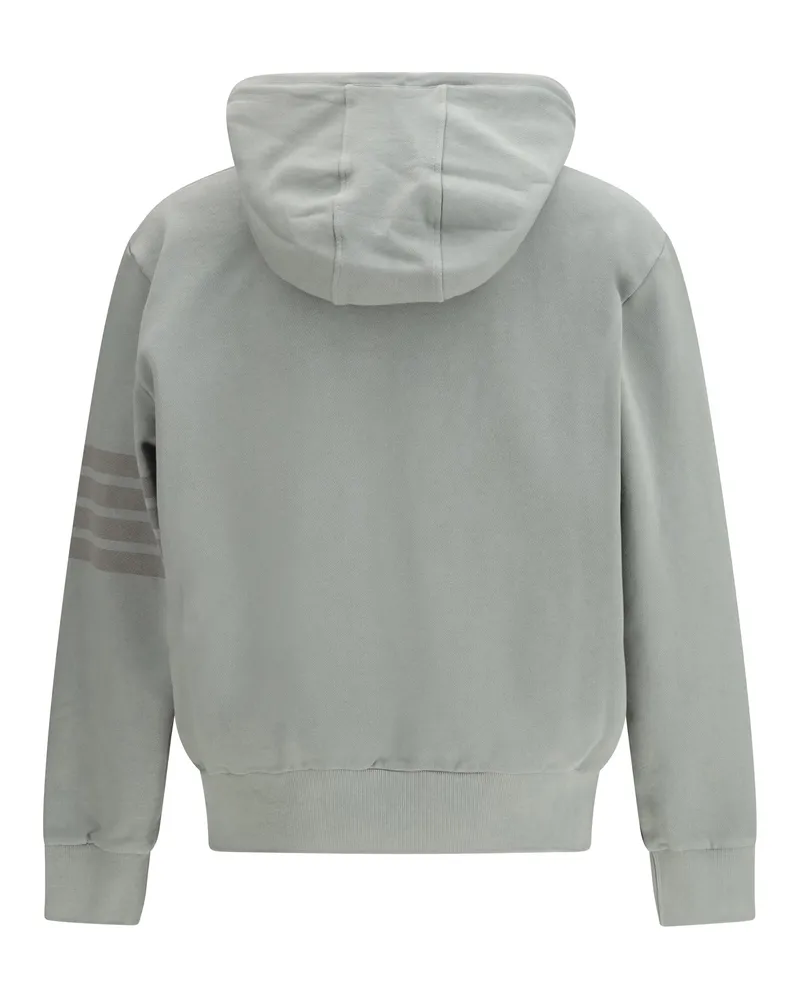 Thom Browne Men's Cotton Hoodie Light Grey Sweatshirts Sweater Gray