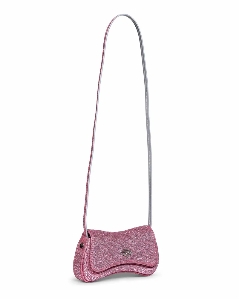 Diesel Women's Crossbody Bag Play Pink Polyester Shoulder Pink