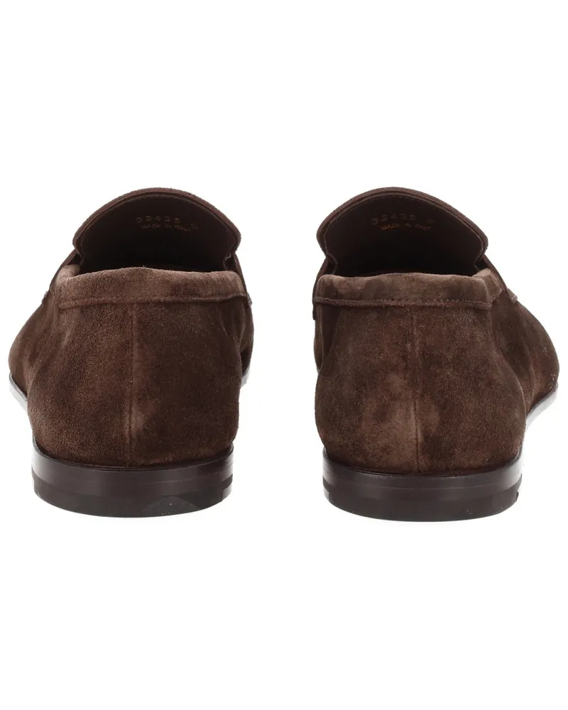 Premiata Calf Leather Moccasin Loafer — Brown Brown