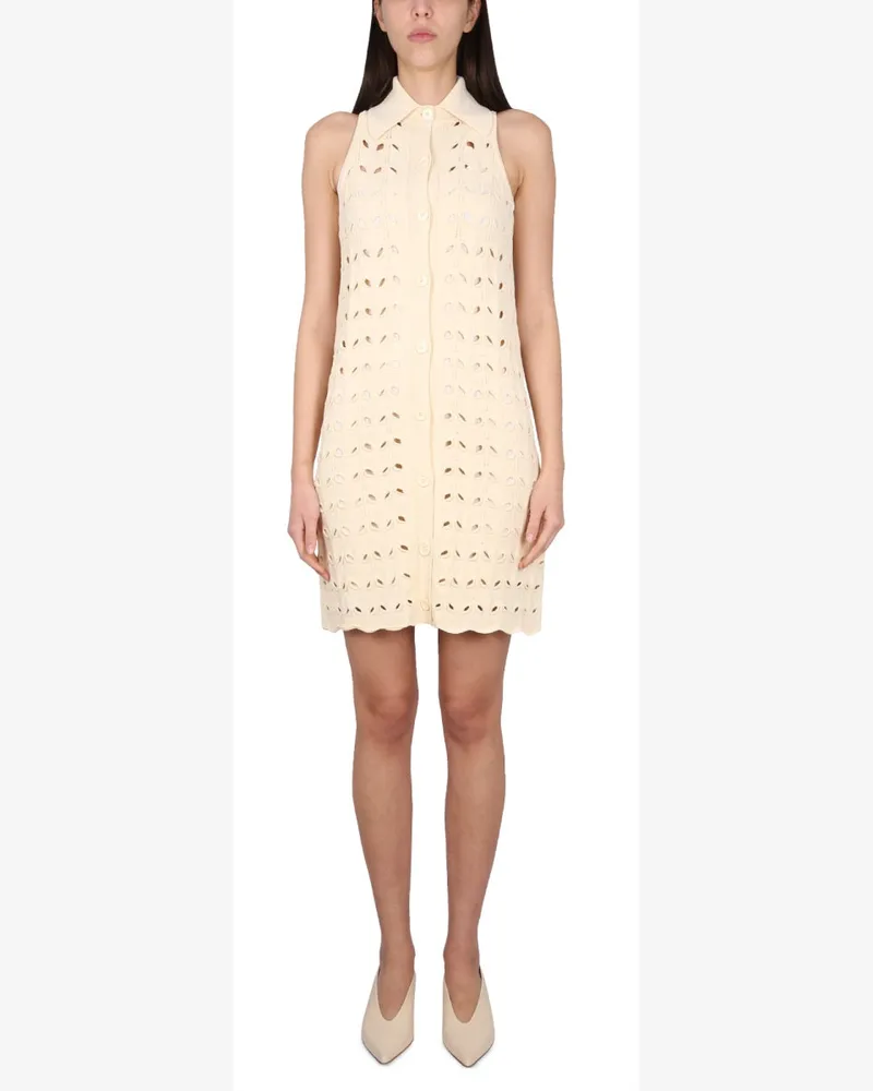 Max Mara Rivle Dress — White White