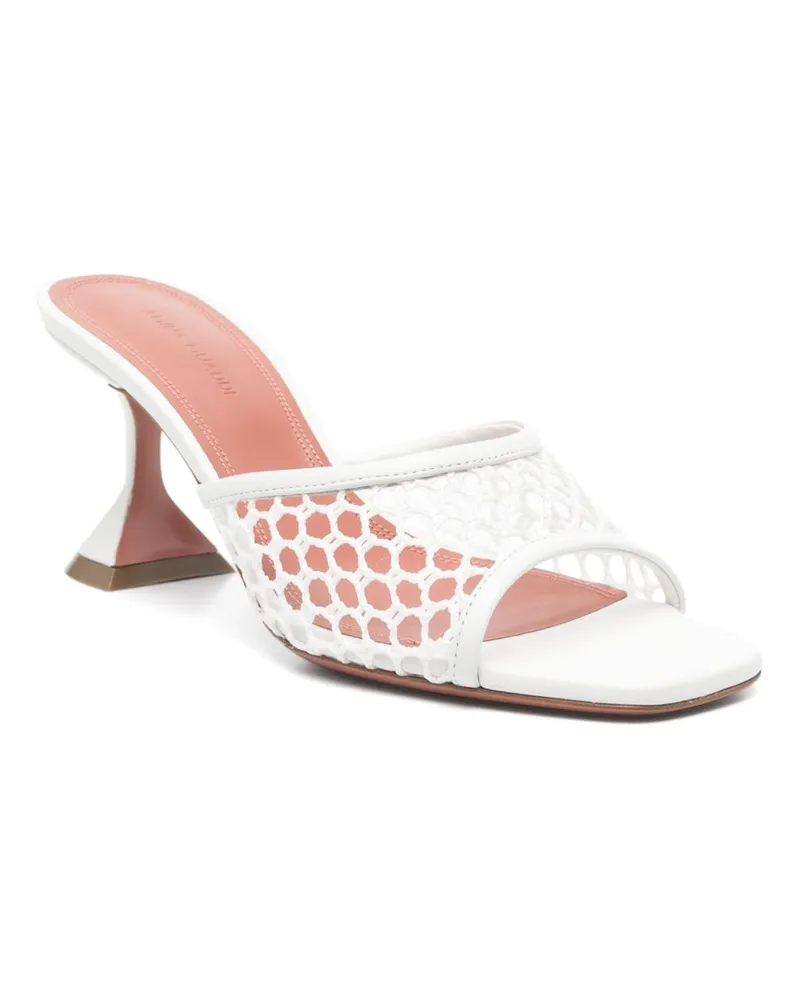 Amina Muaddi Women's Sandals Lupita Net Slipper 70 White 