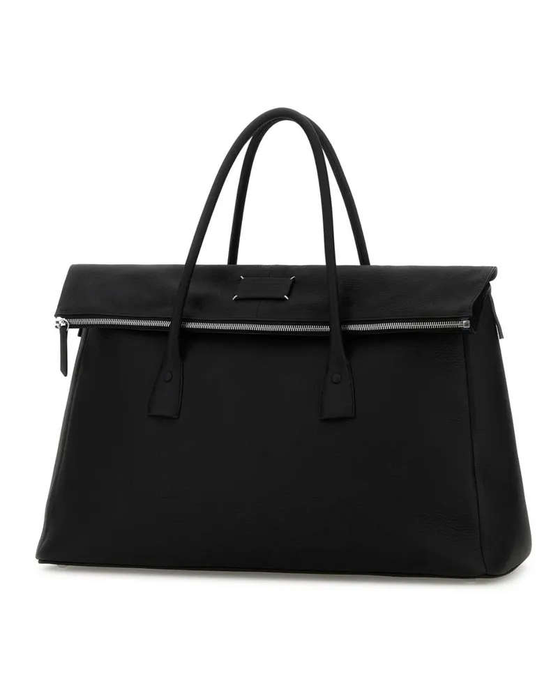 Maison Margiela Women's Black Leather 5ac Travel Bag Borse A Mano Black