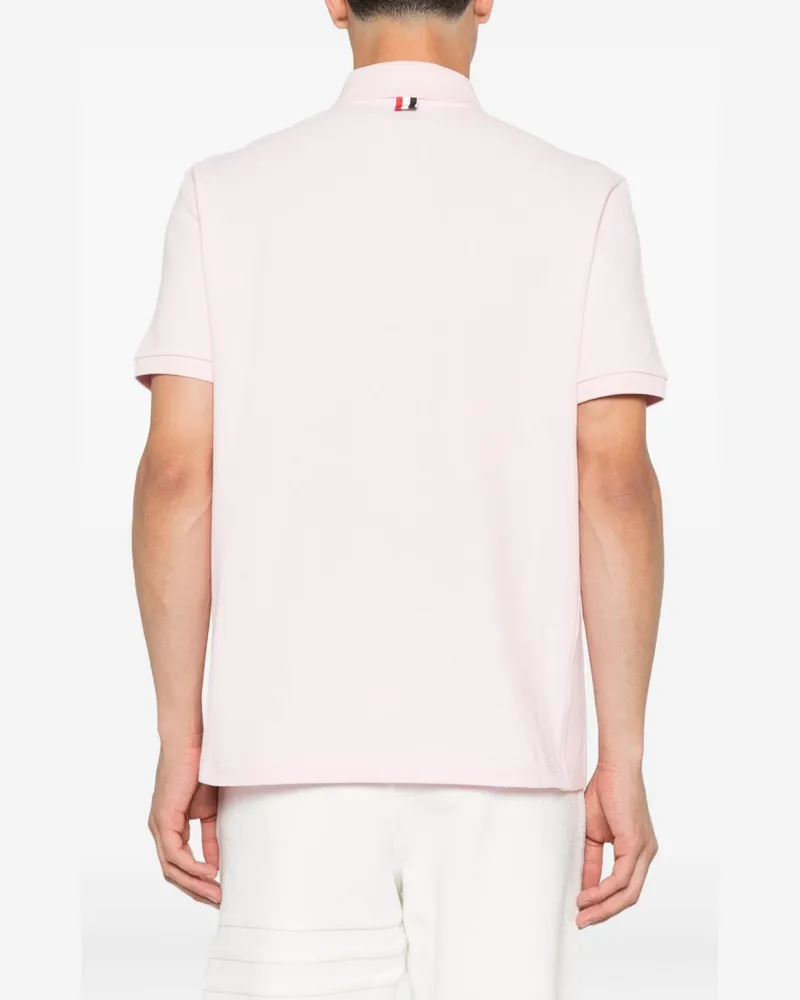 Thom Browne Cotton Piqué Polo Shirt — Pink Pink